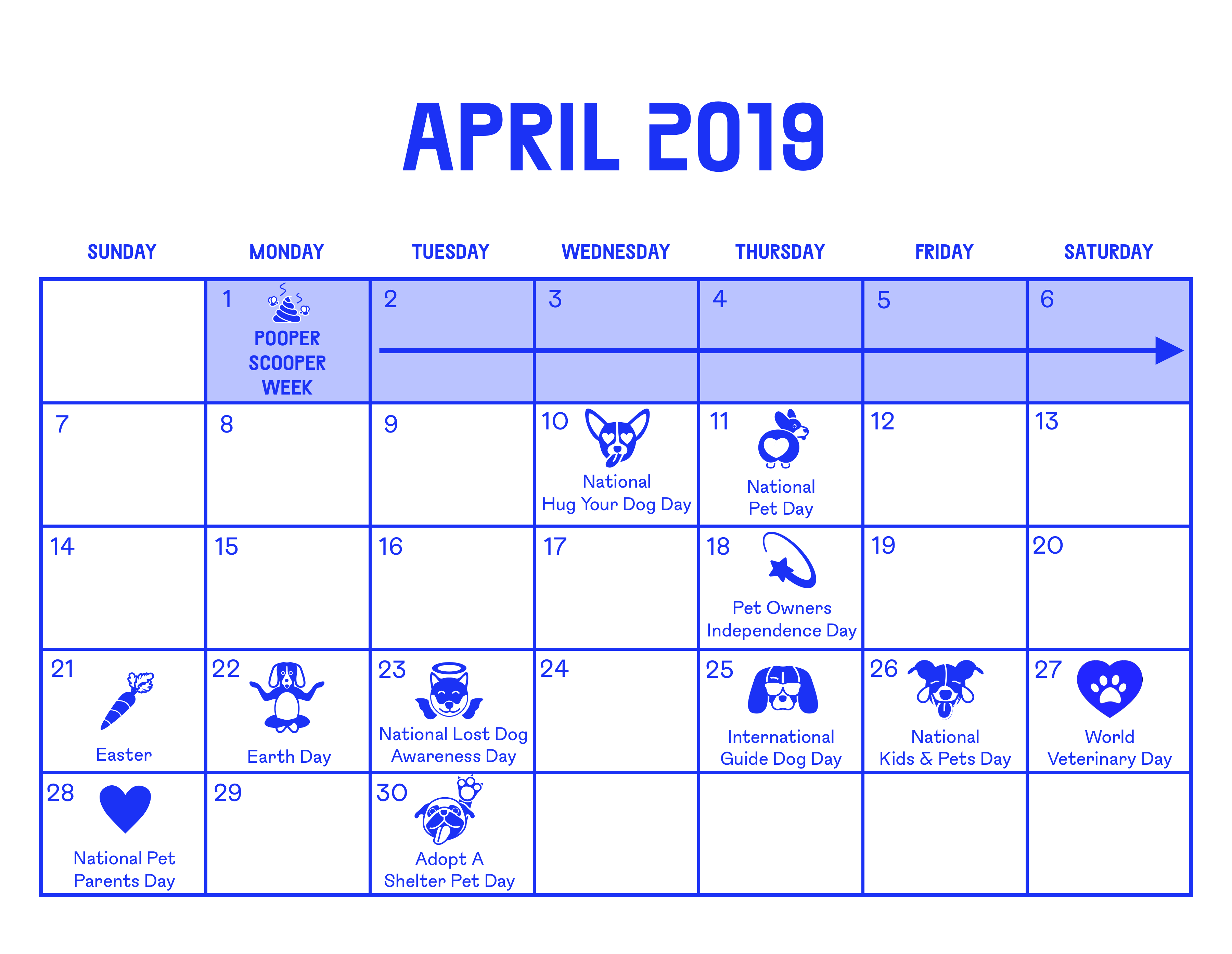 April calendar