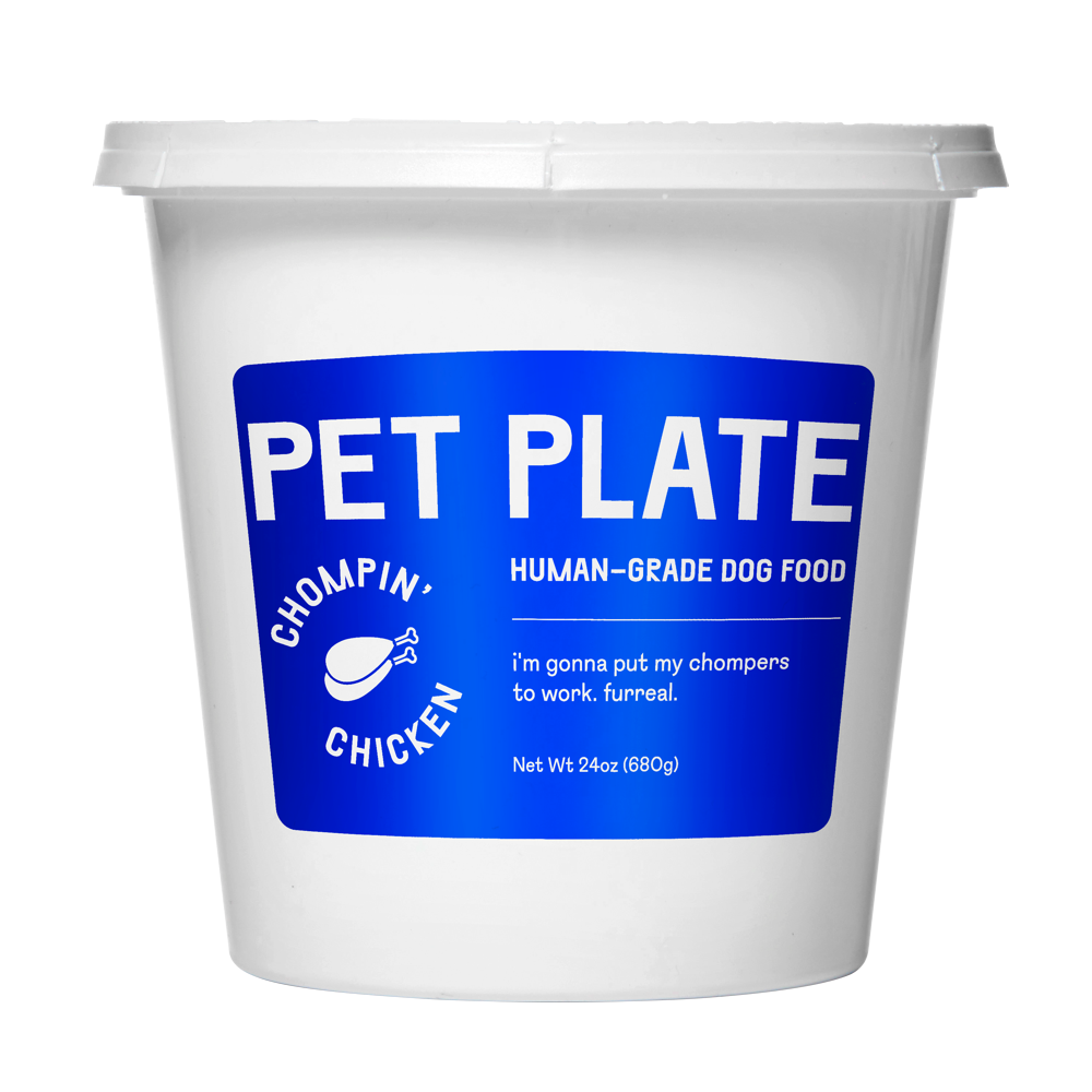 A Pet Plate container